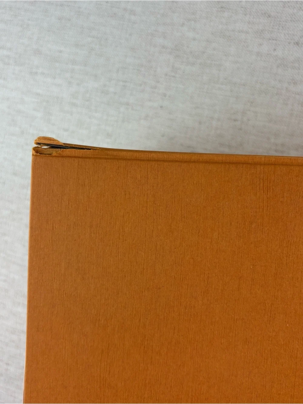 Louis Vuitton authentic signature‎ large Orange Box Black Logo magnet closure